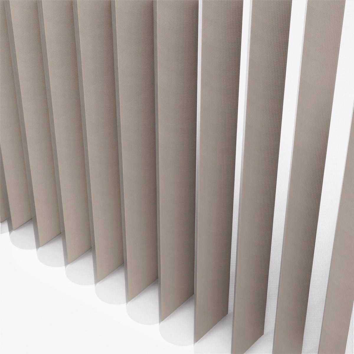 Supreme Sandstone Grey Day & Night Vertical Sheer 33cm - Zen Shades