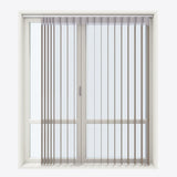 Supreme Sandstone Grey Day & Night Vertical Sheer 33cm - Zen Shades