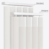 Supreme Star White Day & Night Vertical Sheer 33cm - Zen Shades