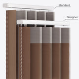 Supreme Terra Brown Day & Night Vertical Sheer 33cm - Zen Shades