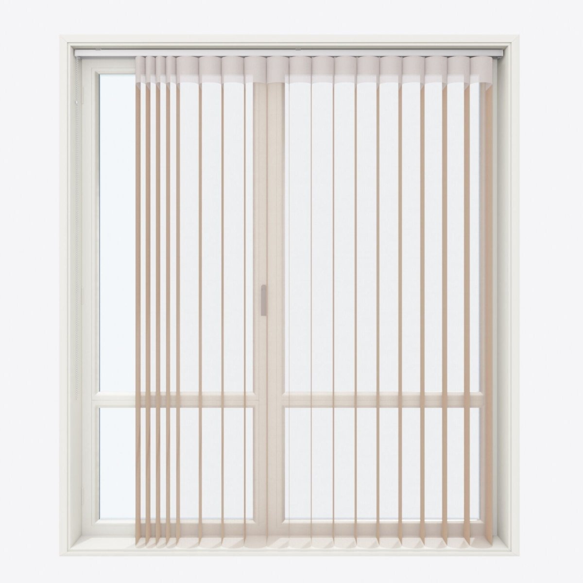 Supreme Travertine Day & Night Vertical Sheer 33cm - Zen Shades