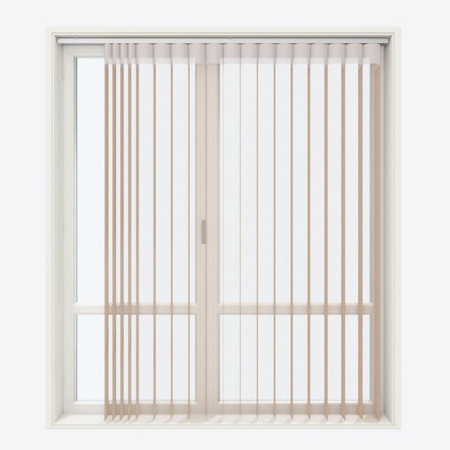 Supreme Travertine Day & Night Vertical Sheer 33cm - Zen Shades