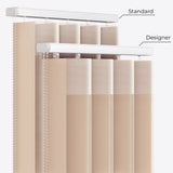 Supreme Travertine Day & Night Vertical Sheer 33cm - Zen Shades