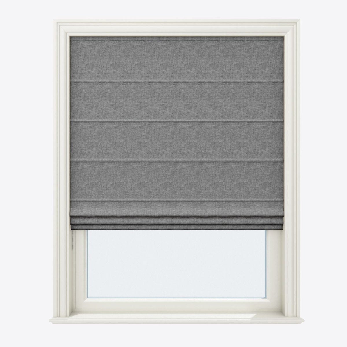 Valeria Flint Gray Roman Blinds - Zen Shades