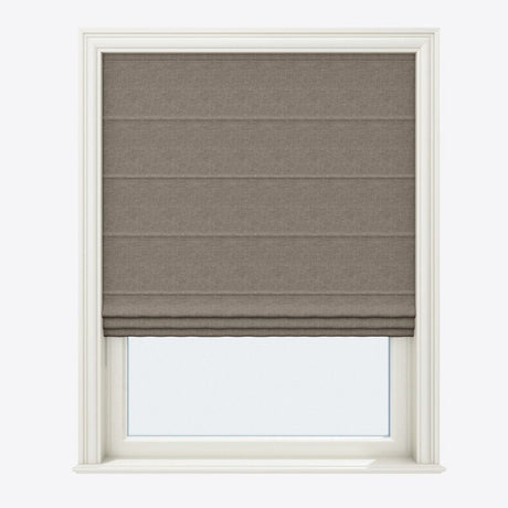 Valeria Screed Grey Roman Blinds - Zen Shades