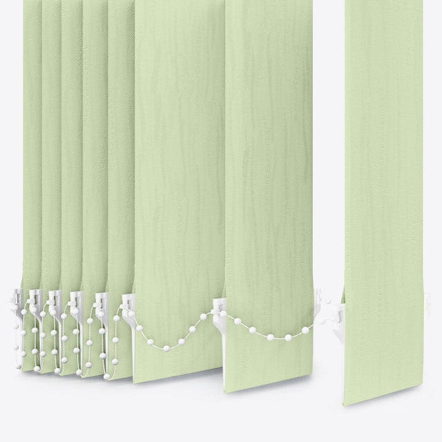 Van Gogh Avocado Cream Vertical Blinds Replacement Slats - Zen Shades
